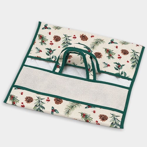 Panier pour le pain - Pommes de pin et houx