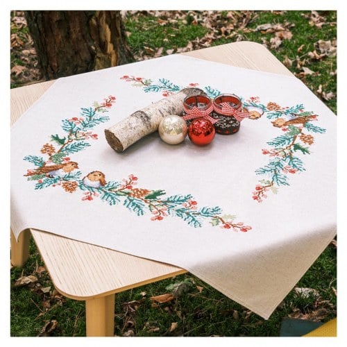 Nappe - Les rouge-gorges dans les pins