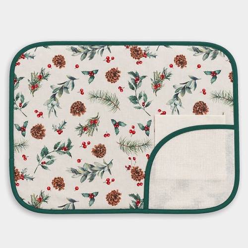 Set de table - Pommes de pin et houx