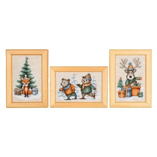 Miniatures Contes d\'hiver dans la forêt - lot de 3