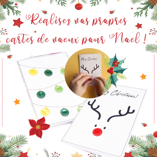 Réalisez vos propres cartes de voeux pour Noël !