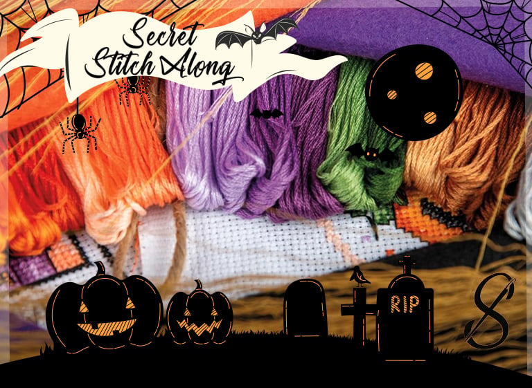 Le mystère se pare d'orange : le nouveau Secret Stitch Along Vervaco est spécial Halloween !